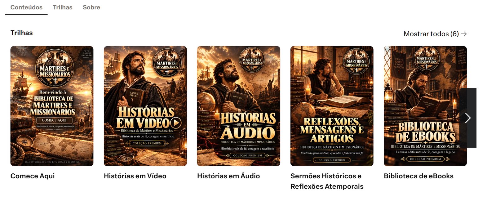 Área de membros da biblioteca