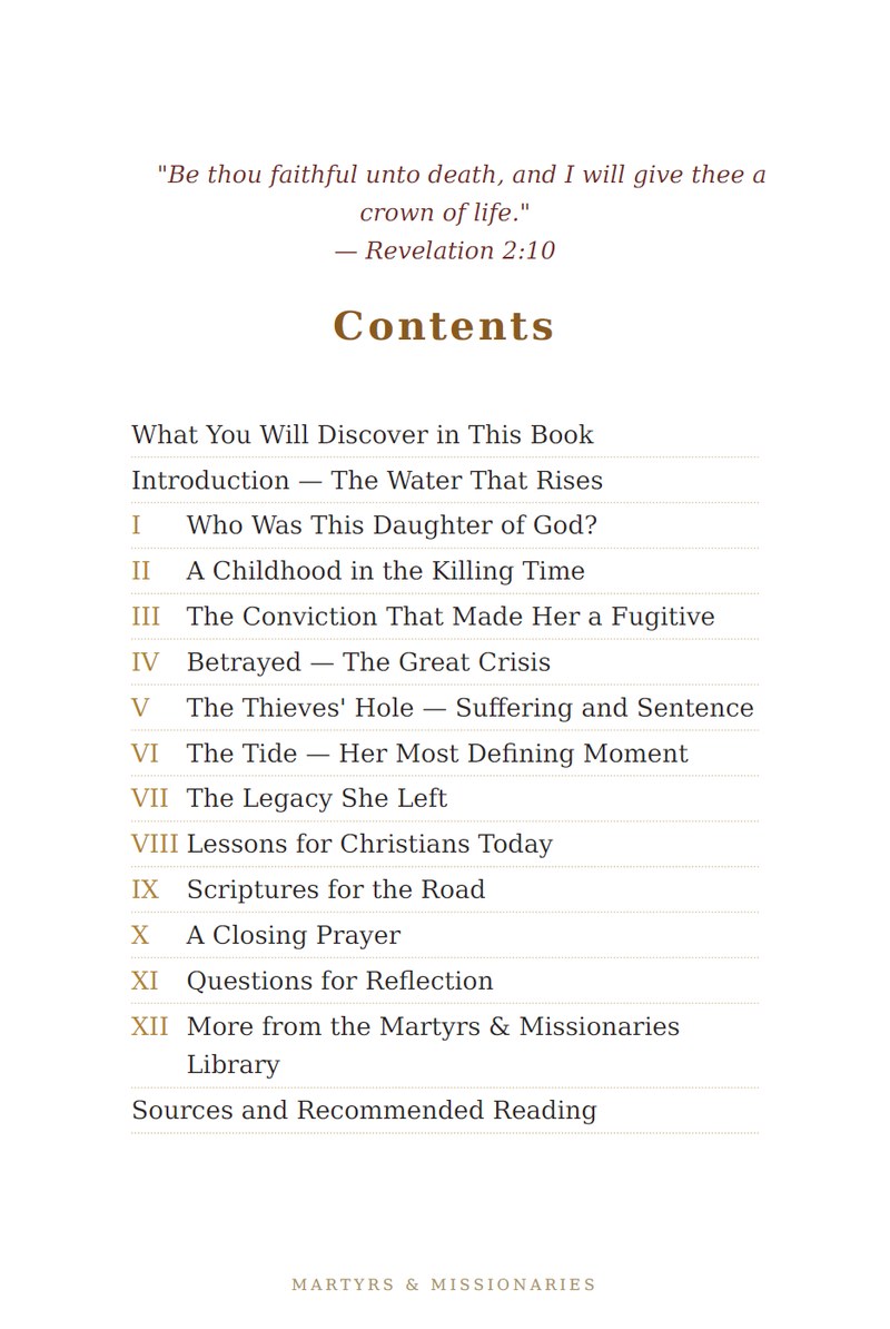 Margaret Wilson eBook contents
