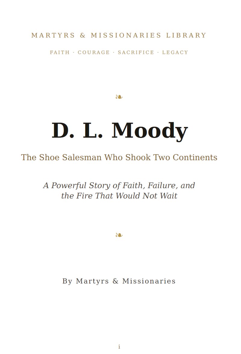 D. L. Moody eBook cover