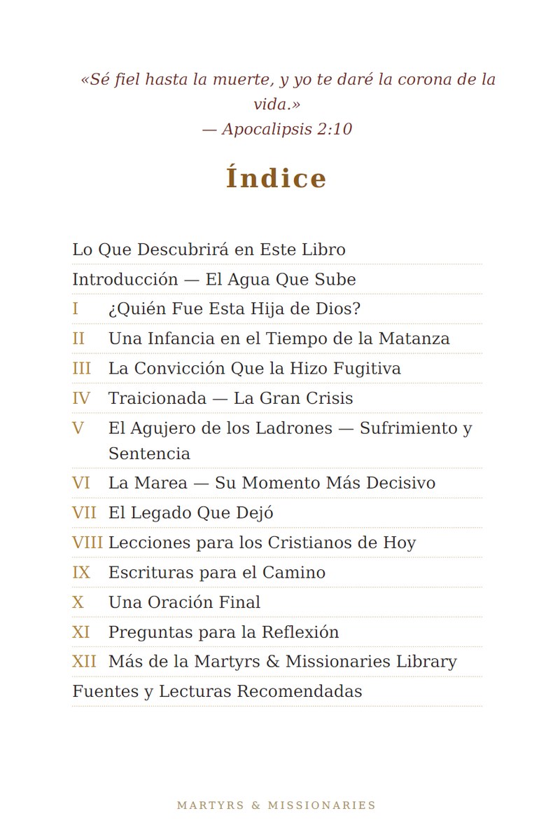 Índice del eBook Margaret Wilson